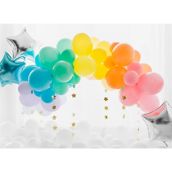 Lufi 30 cm pasztell rózsaszín S/10