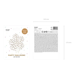 Lufi 30 cm pöttyös kristálytiszta S/6