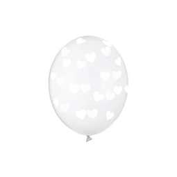 Lufi erős 30 cm szívek kristálytiszta S/50