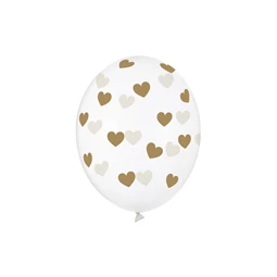 Lufi erős 30 cm szívek kristálytiszta S/6