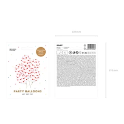 Lufi erős 30 cm szívek kristálytiszta S/6