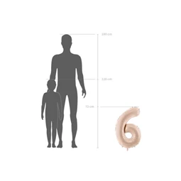 Lufi 3-as szám fólia 72 cm ezüst