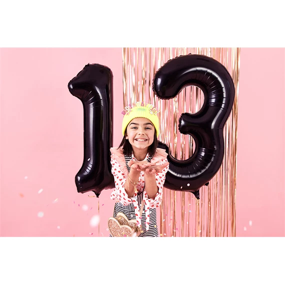 Lufi 3-as szám fólia 86 cm fekete