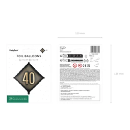 Lufi 40-es szám fólia 46x46 cm vegyes