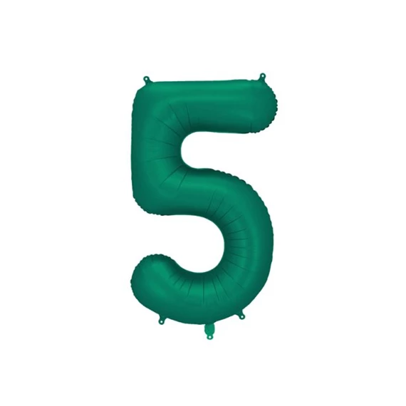 Lufi 5-ös szám fólia 86 cm palackzöld