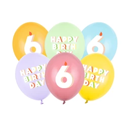 Lufi 6-os szám 30 cm, 6 darabos keverék S/6