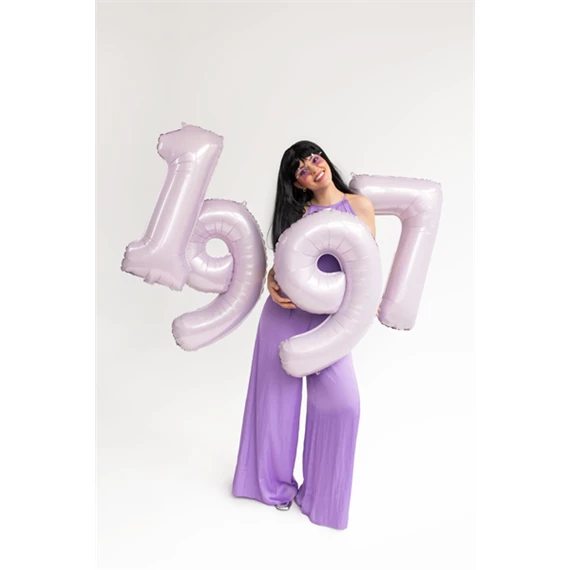 Lufi 7-es szám fólia 72 cm lila