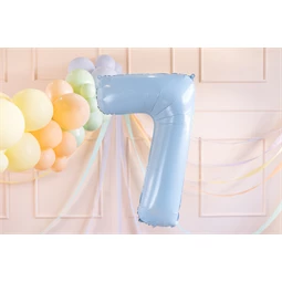 Lufi 7-es szám fólia 72 cm világoskék