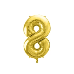 Lufi 8-as szám fólia 72 cm világos arany