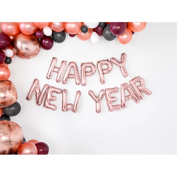 Lufi a betű fólia 35 cm rózsaarany