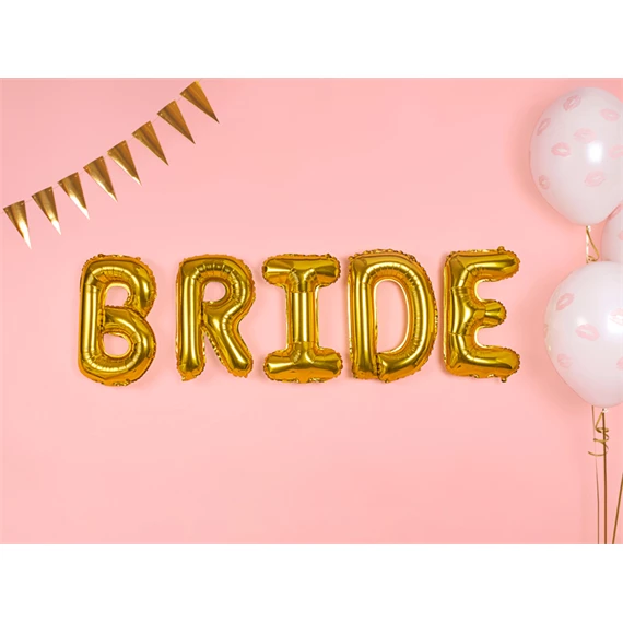 Lufi b betű fólia 35 cm arany