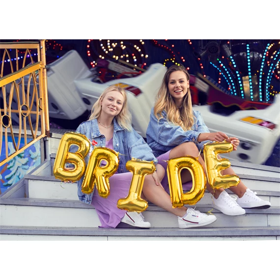 Lufi b betű fólia 35 cm arany