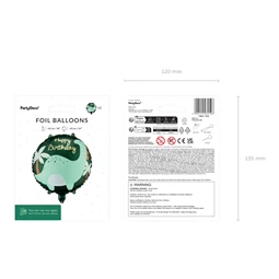 Lufi brontoszaurusz fólia 35x35 cm mix