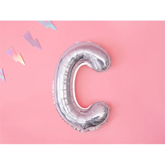 Lufi c betű fólia 35 cm irizáló
