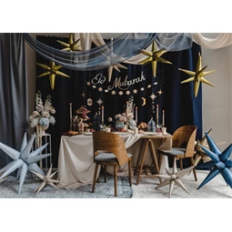 Lufi csillag 3D fólia 50 cm bézs