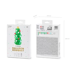 Lufi csokor karácsonyfa, mix, 65x161 cm