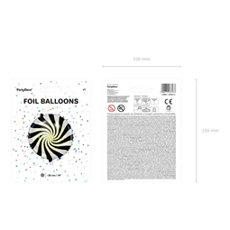 Lufi cukorka fólia 35 cm fekete