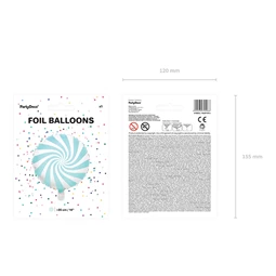 Lufi cukorka fólia 35 cm világoskék