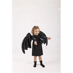 Lufi denevérszárny fólia fekete matt csillagokkal 85x50 cm