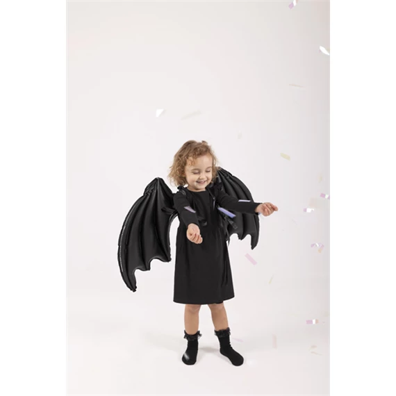 Lufi denevérszárny fólia fekete matt csillagokkal 85x50 cm