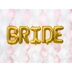 Lufi e betű fólia 35 cm arany