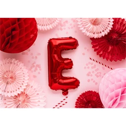 Lufi e betű fólia 35 cm piros