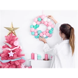 Lufi erős 12 cm pasztell halvány rózsaszín S/100