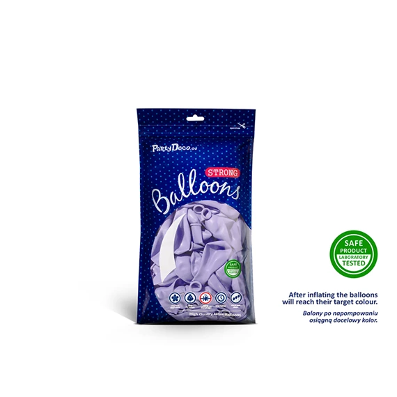 Lufi erős 12 cm pasztell világoslila S/100