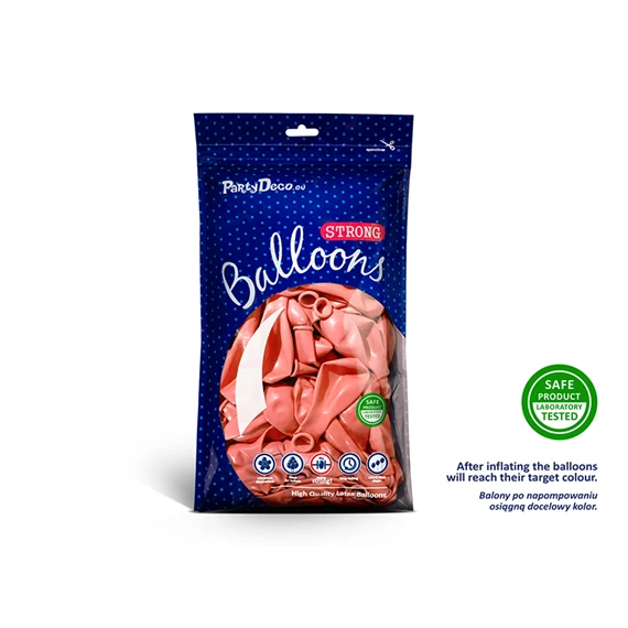 Lufi erős 23 cm metál rózsaarany S/100