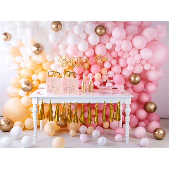 Lufi erős 23 cm pasztell halvány rózsaszín S/100