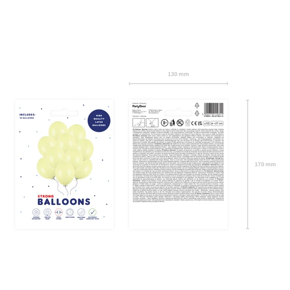 Lufi erős 27 cm pasztell világossárga S/10