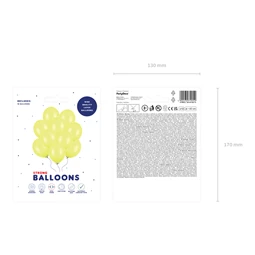 Lufi erős 30 cm pasztell citromhéj S/10