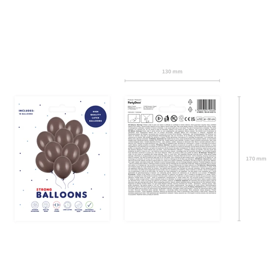 Lufi erős 30 cm pasztell kakaóbarna S/10