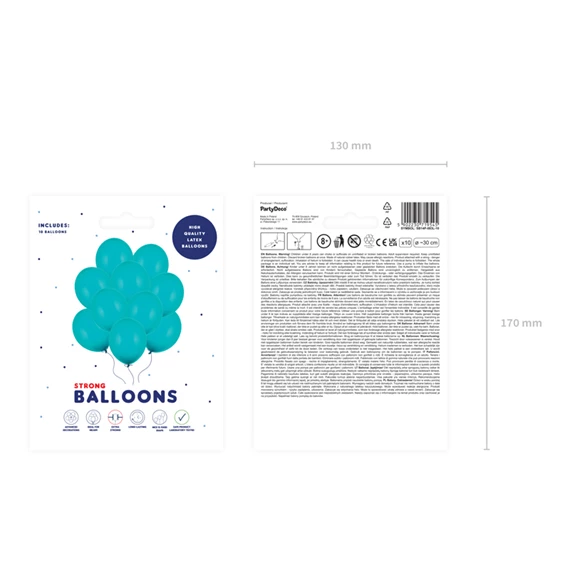 Lufi erős 30 cm pasztell lagúna kék S/10