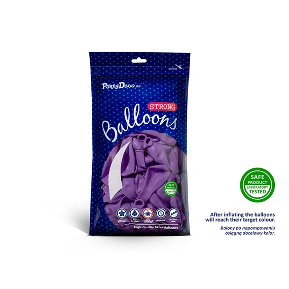 Lufi erős 30 cm pasztell levendula kék S/50