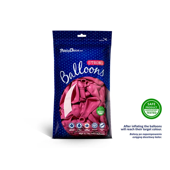 Lufi erős 30 cm pasztell pink S/50