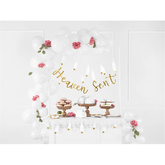 Lufi erős 30 cm pasztell tiszta fehér S/50