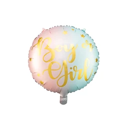 Lufi fiú vagy lány fólia 35 cm mix