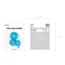 Lufi & fólia 35 cm kék