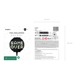 Lufi gamer over fólia 45 cm fekete