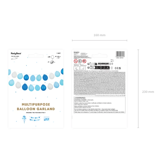 Lufi girland 3 az 1-ben kék