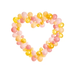 Lufi girland kerettel rózsaszín 160 cm