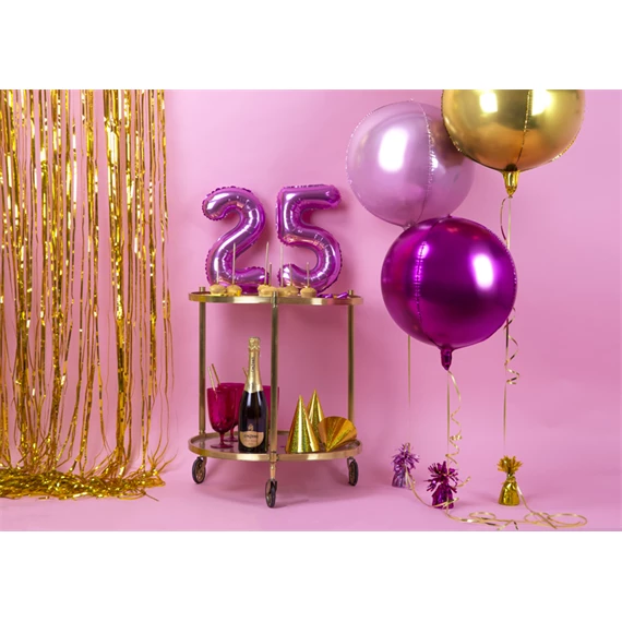 Lufi gömb fólia 40 cm arany