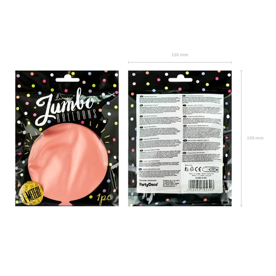 Lufi kerek 1 m fémes rózsaarany