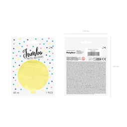 Lufi kerek 60 cm pasztell világossárga