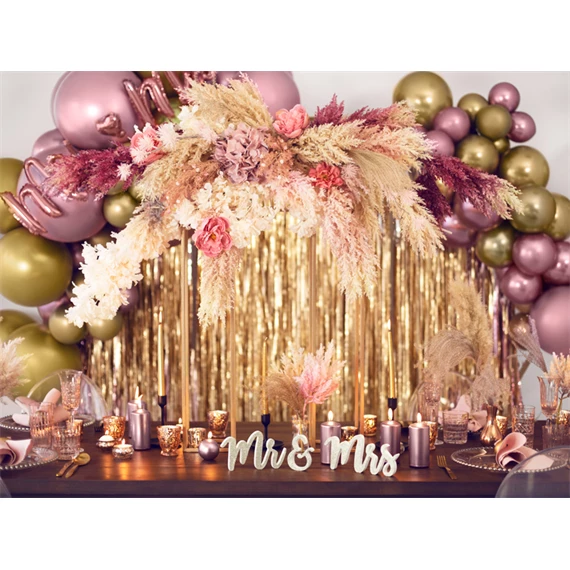 Lufi kerek fényes 60 cm rózsaarany