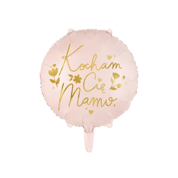 Lufi kocham cię mamo fólia 45 cm rózsaszín