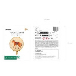 Lufi ló fólia 45 cm színes