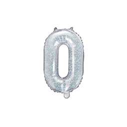 Lufi o betű fólia 35 cm irizáló