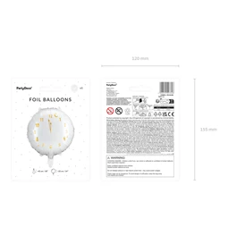 Lufi óra fólia 45 cm fehér